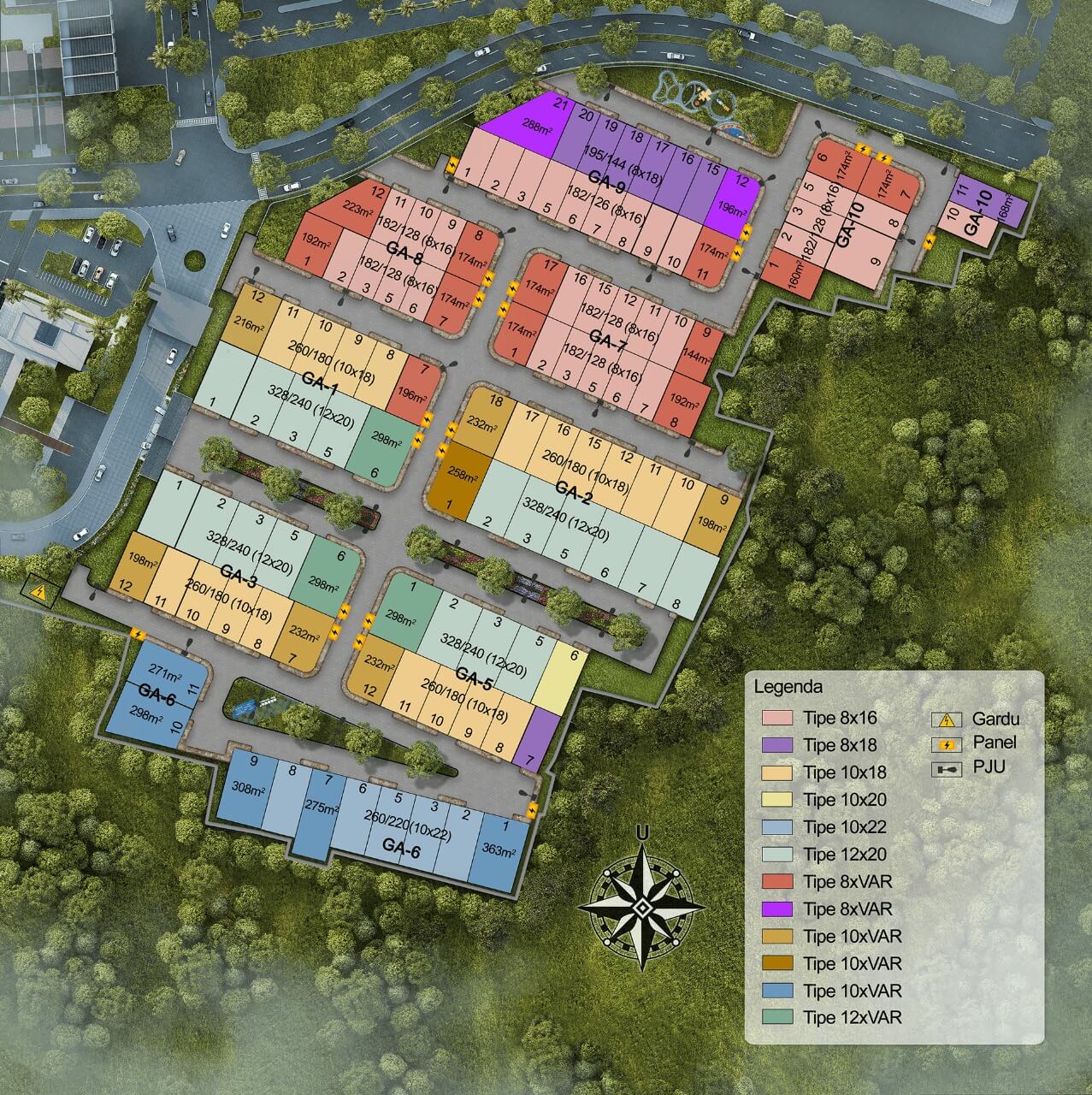 Site plan Yara at The Kaia